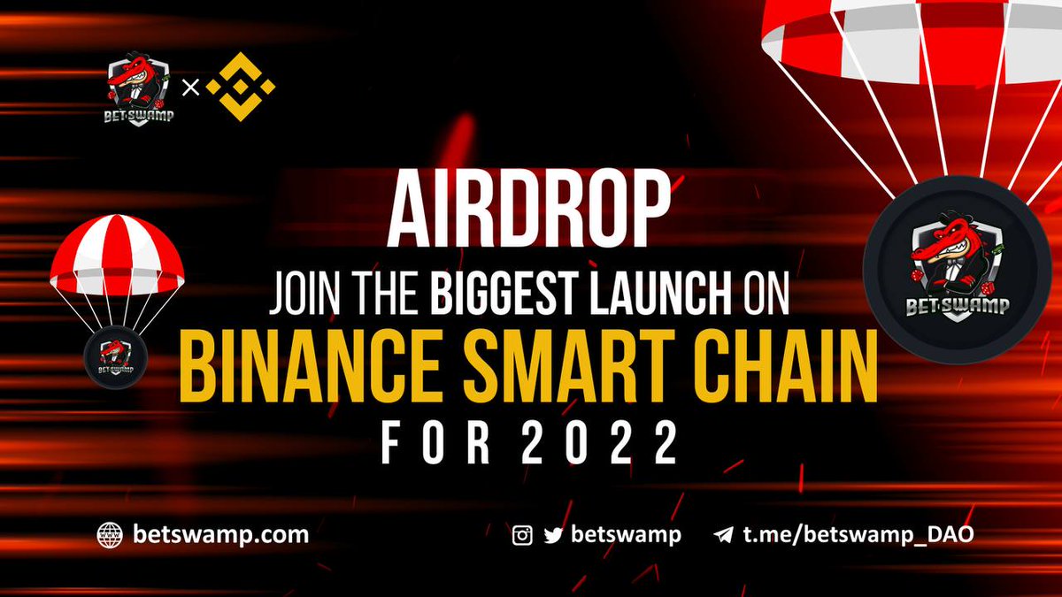 airdropblogs's tweet photo. #Airdrop: Betswamp (BETS)
Reward: $5 in BETS - 1k random users
Referral: $20 in BETS - top 20 users
Winners: 1k random + top 20 users

Airdrop Link: https://t.co/vymL3JriE6

- Follow @betswamp
- Distribution date: June 30, 2022

Website: https://t.co/KGb2x9J86A https://t.co/D39J0dS47t