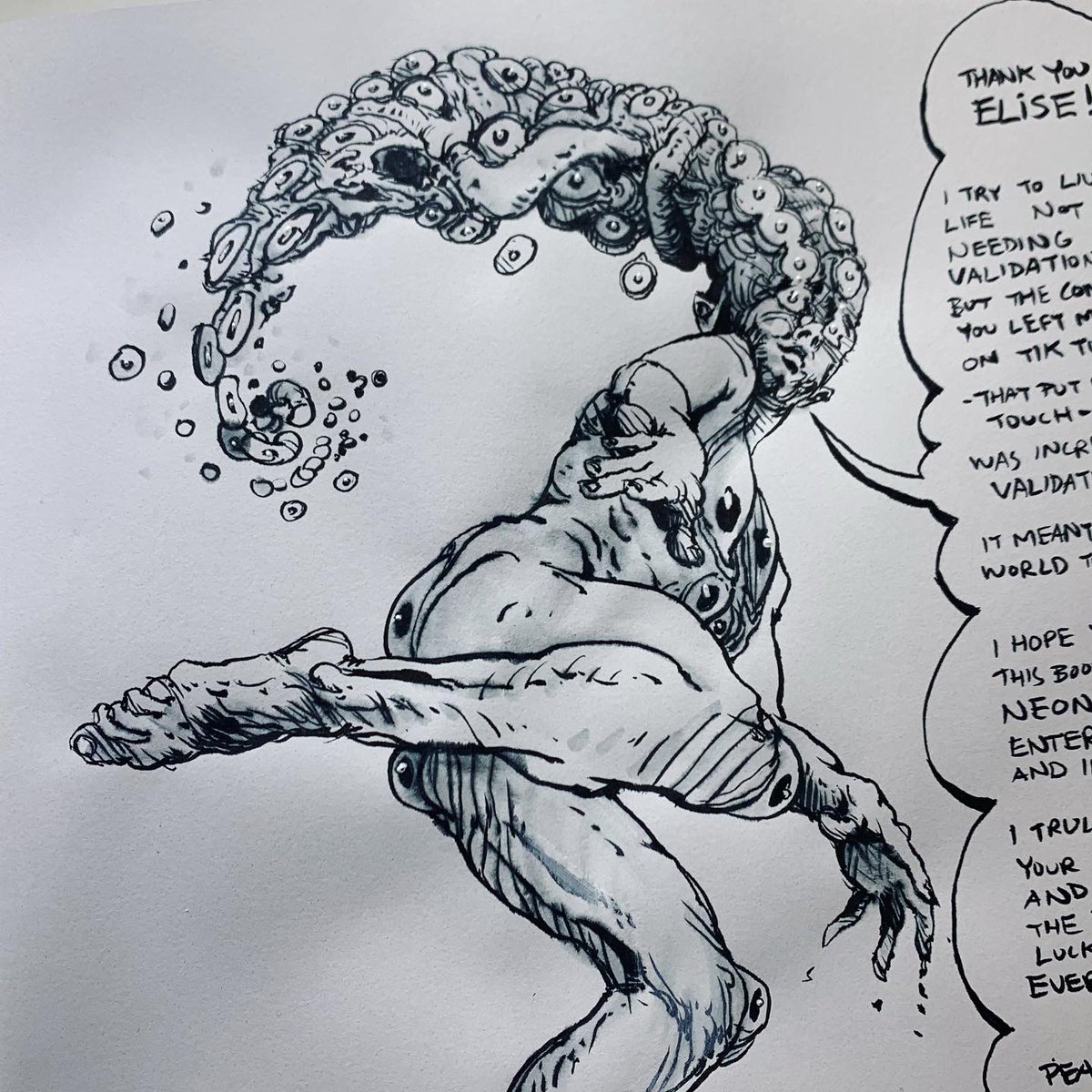 Ian_Cinco's tweet photo. Custom in ERRATICA for @elisethearteest. Elise left me one of the best comments I’ve ever received about my mural on 49 Wyckoff. Thank you Elise!🙏🏼
#SelfPublishing #IndieComics #ComicArtist #NeonSpring #Cyberpunk #Erratica #IndiePublishing #ArtBook #Indie #Drawing #iLoveDrawing https://t.co/sxtJy1SLa2