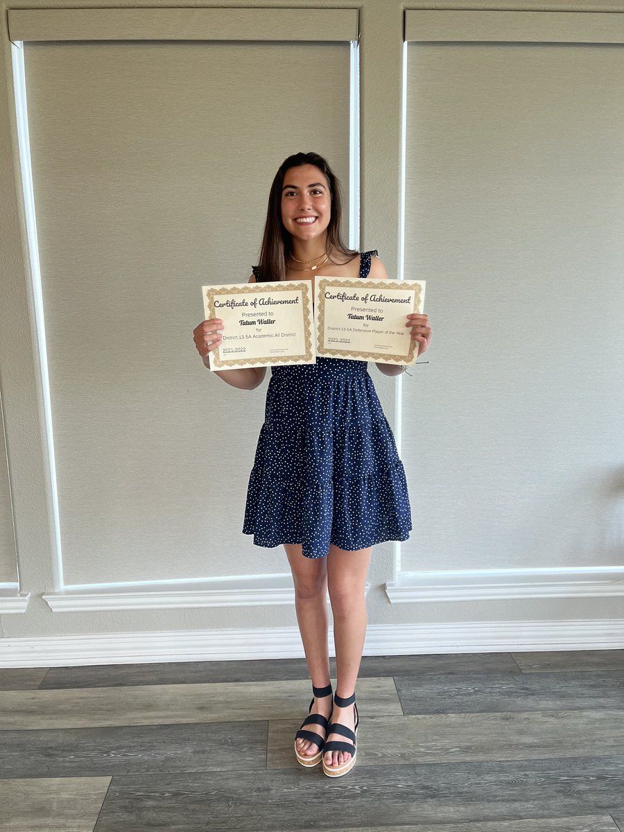 🌟Congratulations to Tatum Waller (PJC)🌟 Tatum was awarded District 13-5A
Defensive Player of
the Year and Academic All-District for Forney HS! #BeEpic <a href="/Epic__SB/">Scotty Smith</a> <a href="/ForneyAthletics/">ForneyISDAthletics</a>