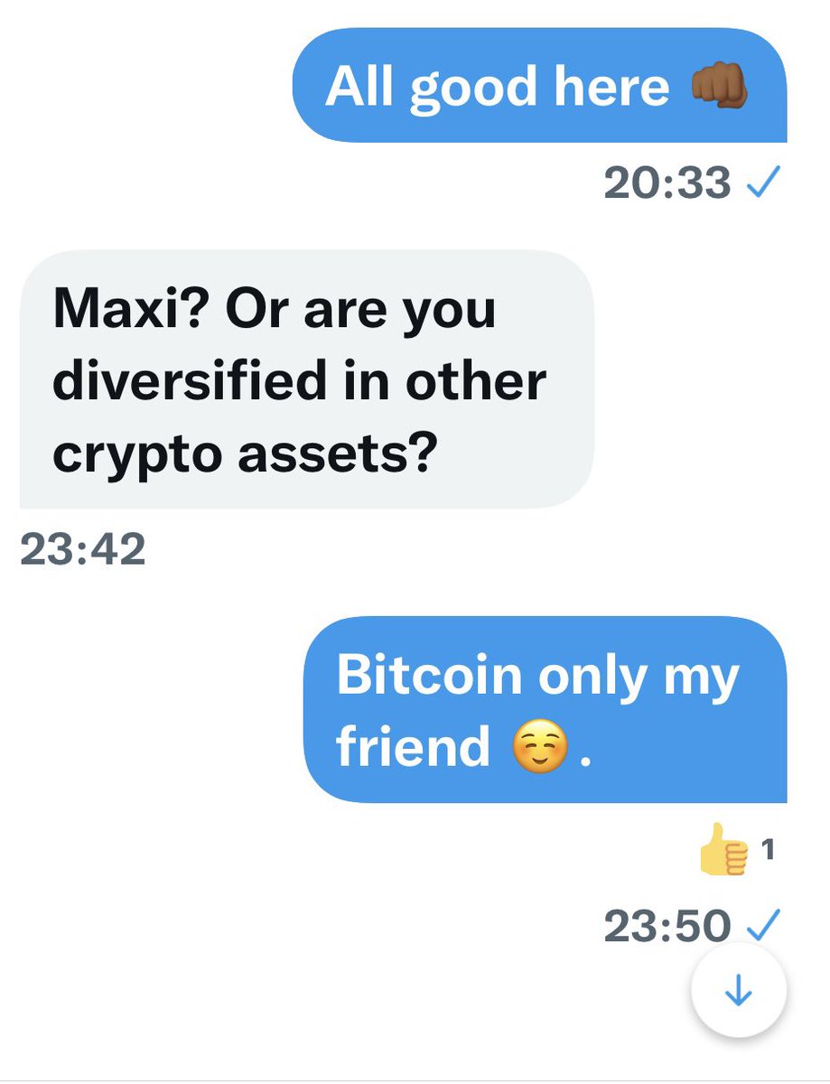 blackbitcoinuk's tweet photo. There can only be one! This is the way! 
@blackbitcoinuk 
#Bitcoin 
#StackSatsDaily https://t.co/CKse4TU8ox