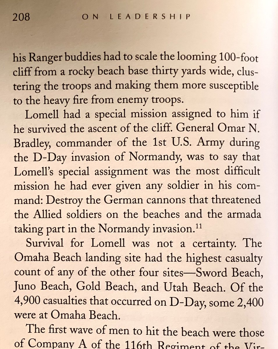 DJPNEWS's tweet photo. On D-Day Ranger Sgt Leonard “Bud” Lomell, climbed Pointe du Hoc &amp; destroyed with thermite the 5 155-mm cannons threatening soldiers and ships. Sgt Jack Kuhn, covered him as he quietly advanced to the cannons with Germans nearby. See pages 207-213 in my book, ON LEADERSHIP. #DDay https://t.co/vnAmAYR6CB