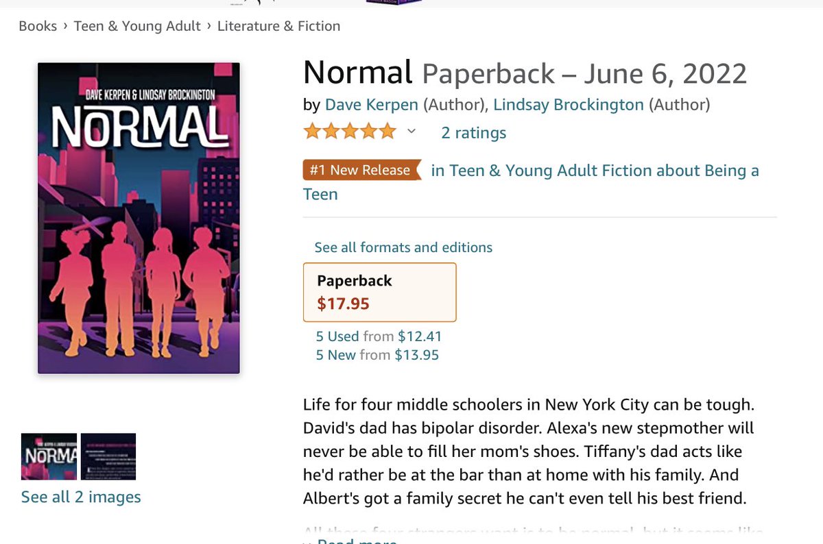 DaveKerpen's tweet photo. #1 New Release on #Amazon!!! Thank you! #NormalTheBook #UniqueNotNormal

https://t.co/AZzPOxvd7i https://t.co/sdWtzlKywW