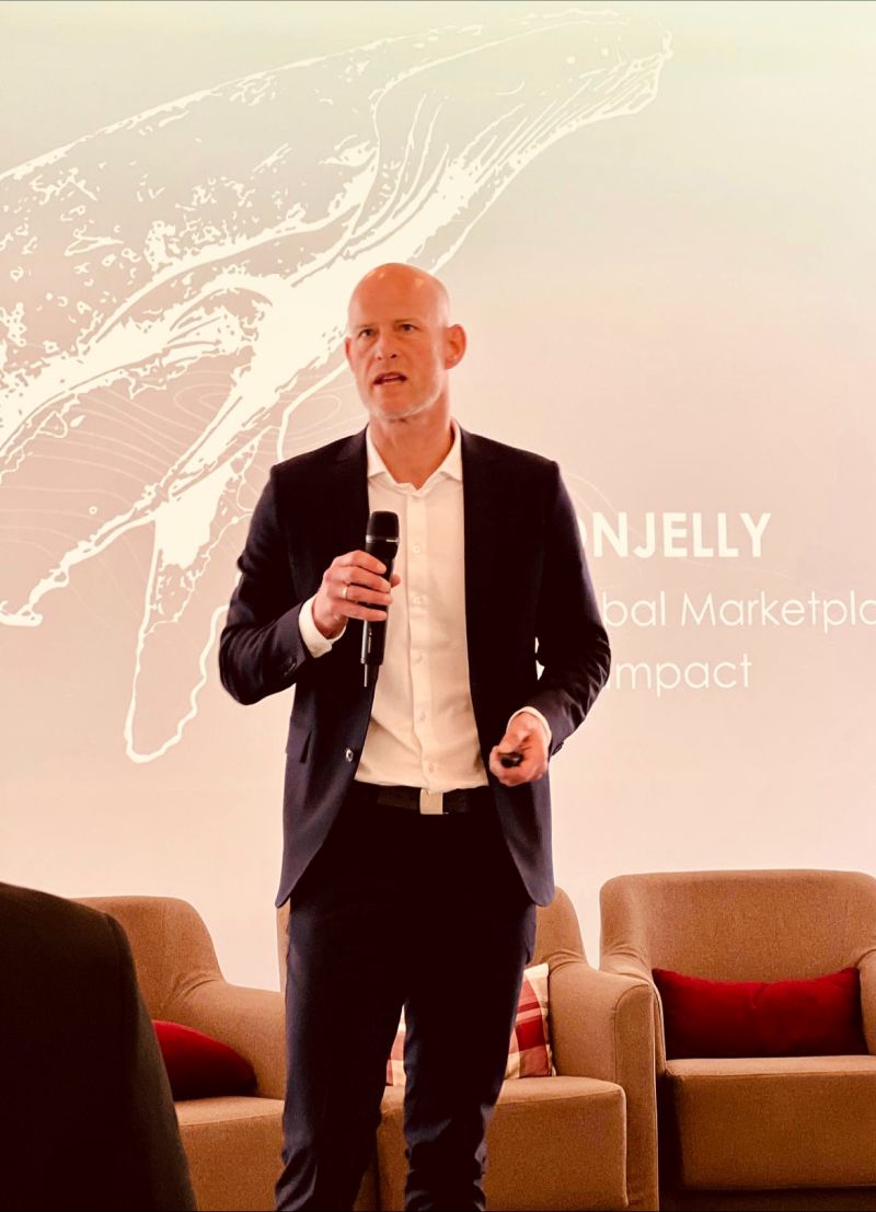 Last week, <a href="/publicmind/">Hans Henrik H.Heming</a> was on stage at <a href="/Davos/">World Economic Forum</a> discussing <a href="/wearemoonjelly/">Moonjelly Foundation 🌊</a> and the potential of turning ocean impact into an investable asset. #DeCon