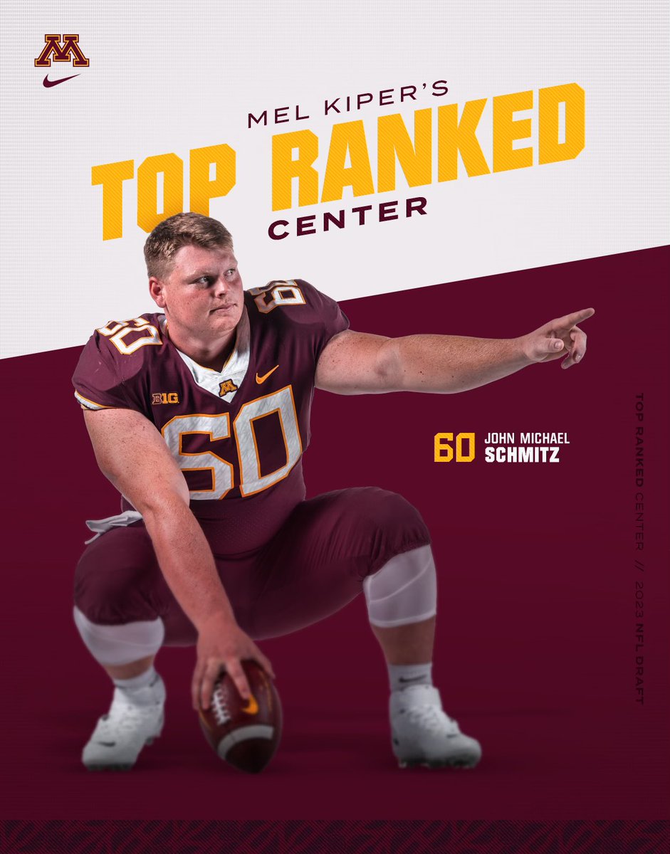 GopherFootball's tweet photo. Best center in college football. https://t.co/yGRA8LGv1P
