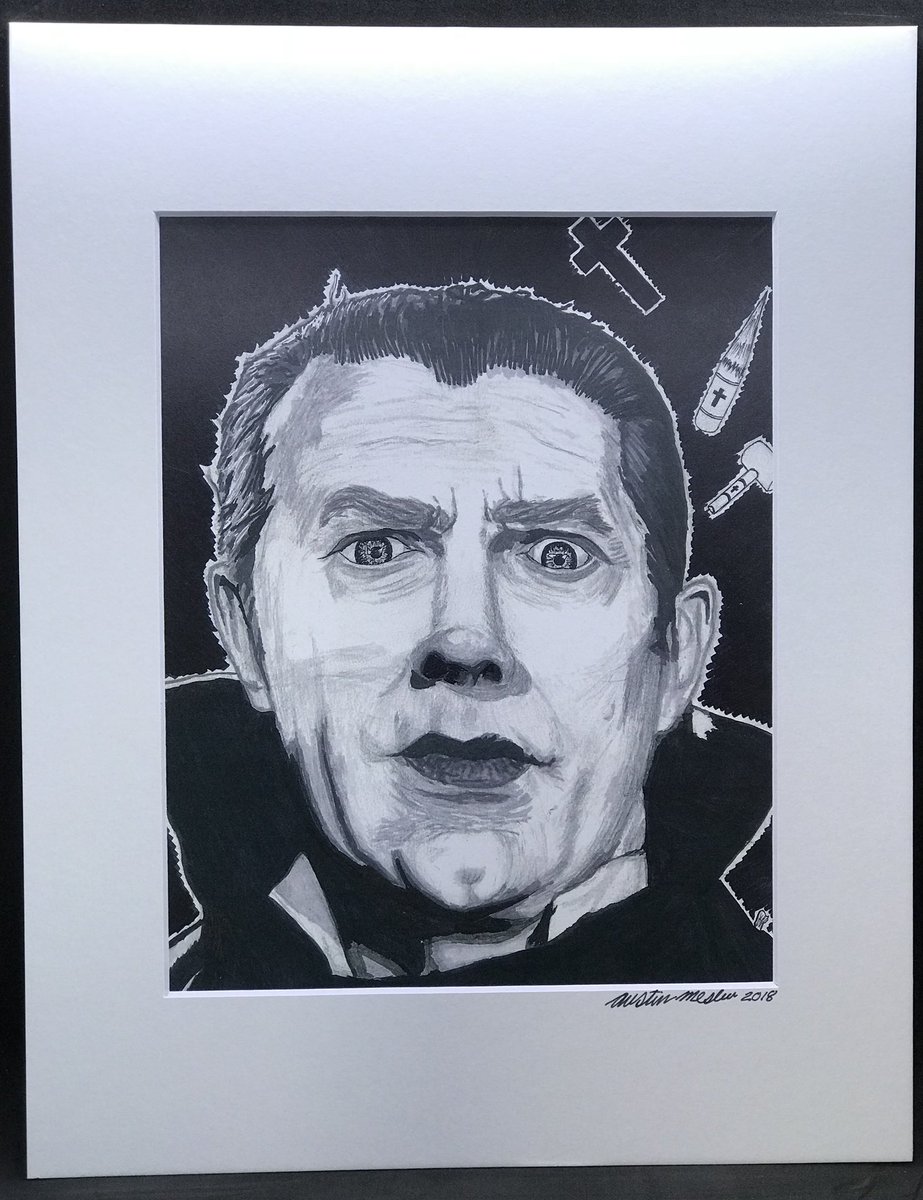 AustinMesler's tweet photo. @HorrorHammer1 Incredible actor I did a Ink piece of him using GrayTone markers as Dracula a few years back. https://t.co/FTLn5K7V2s