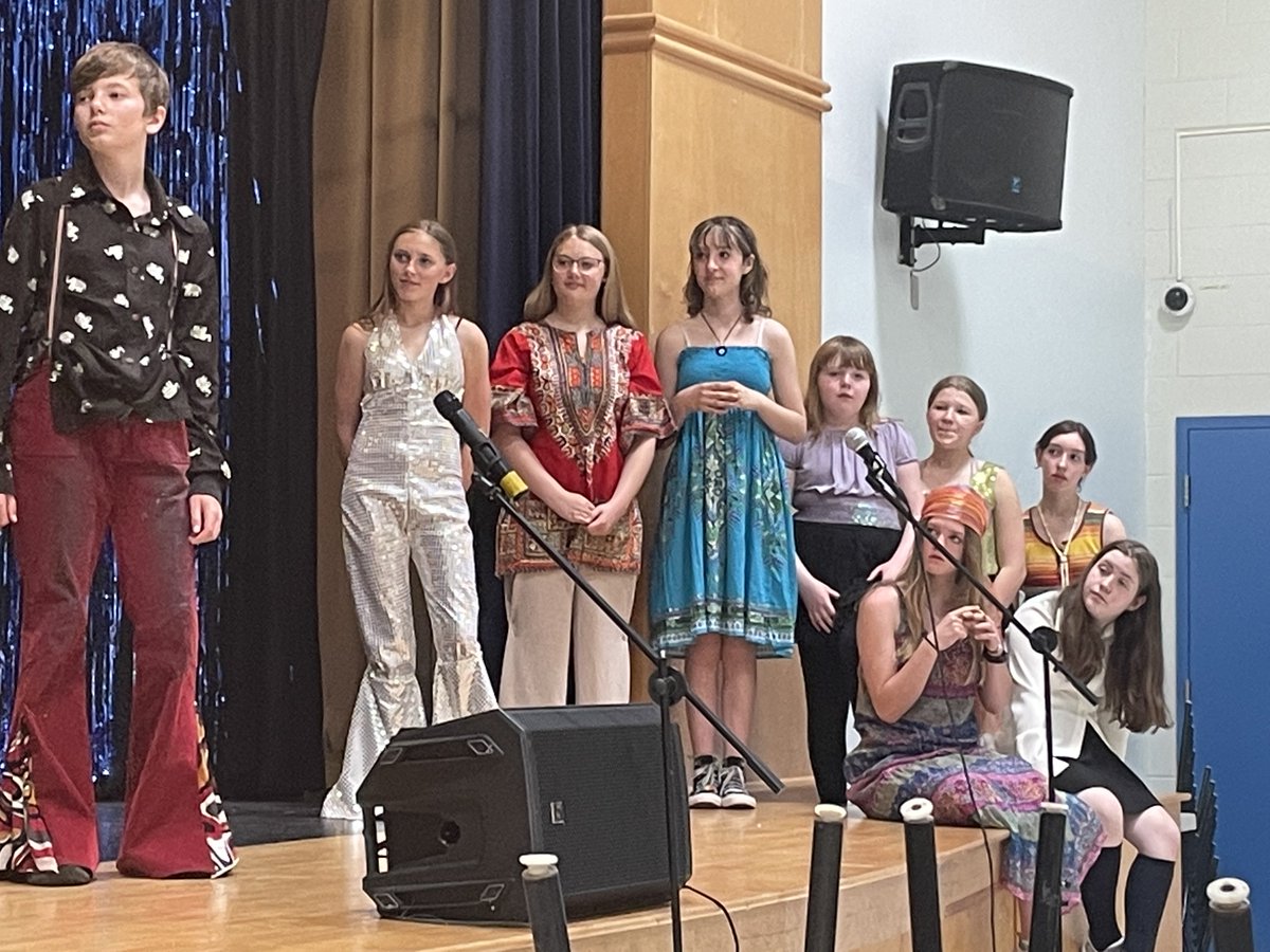 KennDrama's tweet photo. @EPEC3 students getting ready for opening night of their dessert theatre show, Boogie Fever. First show in three years! #ThanksToYouHalifax @HRCEFineArts @beckykentHRM @HRCE_NS https://t.co/f6kKzUsJNg