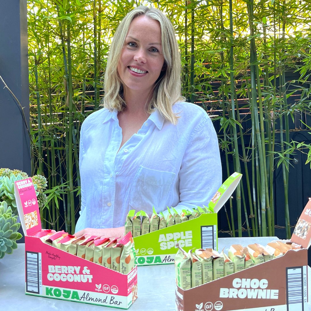 KojaHealth's tweet photo. Hi, Kate here founder of KOJA,
Our newest addition to the KOJA family are our Almond Bars, these bars are all vegan just like our whole range and are also gluten free!
Head to your local Woolworths, independent supermarket or health store or shop online to order your box today! https://t.co/Ur2KGwy0LY