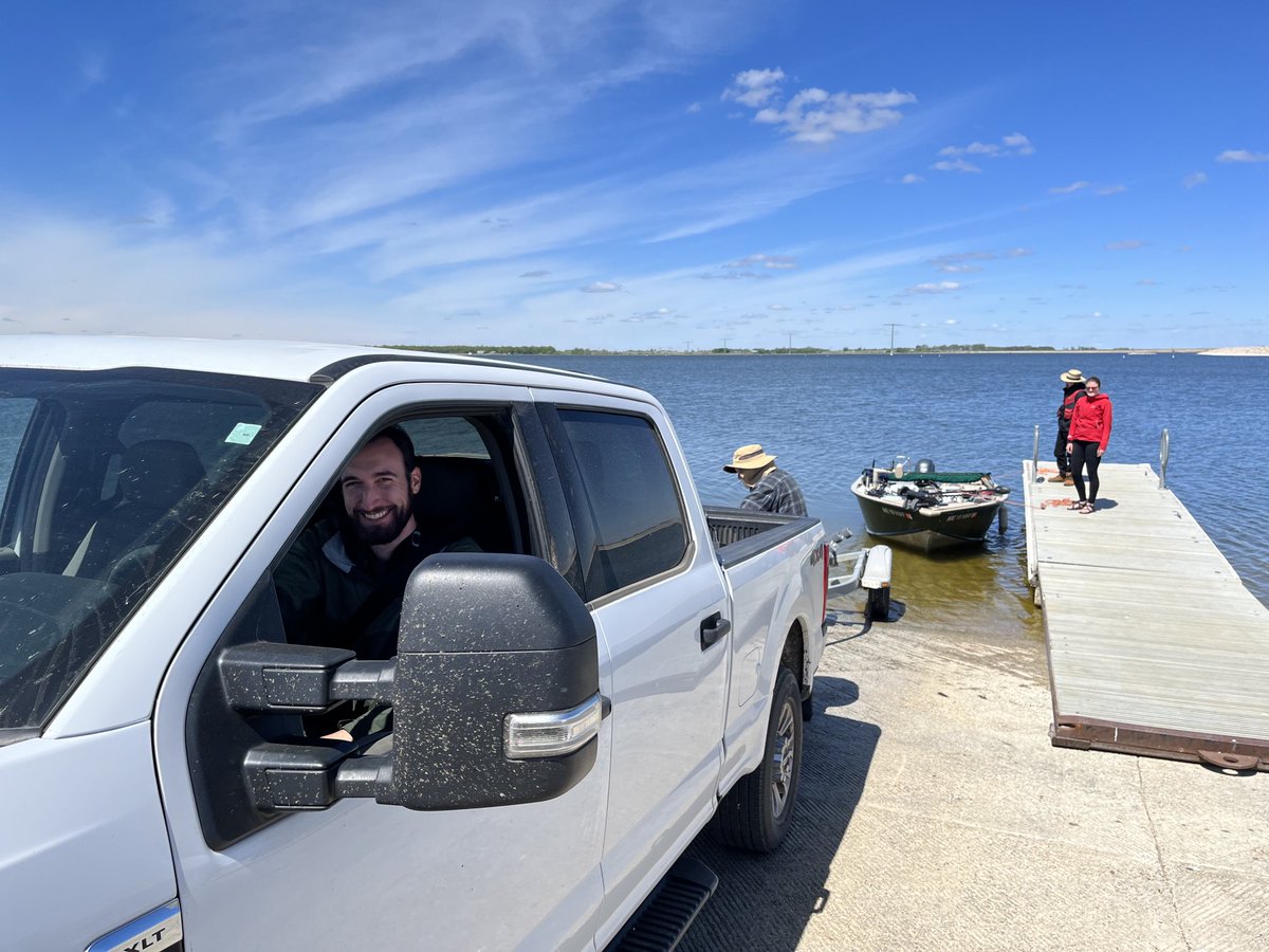 Day 6: grad school is about more than just research! Watts Dietrich backing up a trailer for the first time. A+ Job!