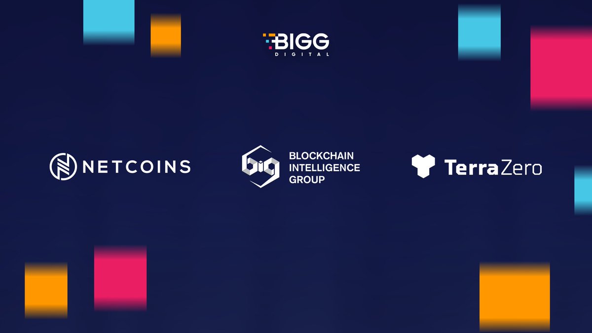 BiggDigitalCo's tweet photo. At BIGG we strive to be a leader in the digital asset space.

Check out and follow our world-class assets listed below:

➡️ @Netcoins 
➡️ @blocksearch
➡️ @TerraZeroTech

+ Visit our website to learn more: https://t.co/kWTvyRGfap https://t.co/3kI0gT1mZk