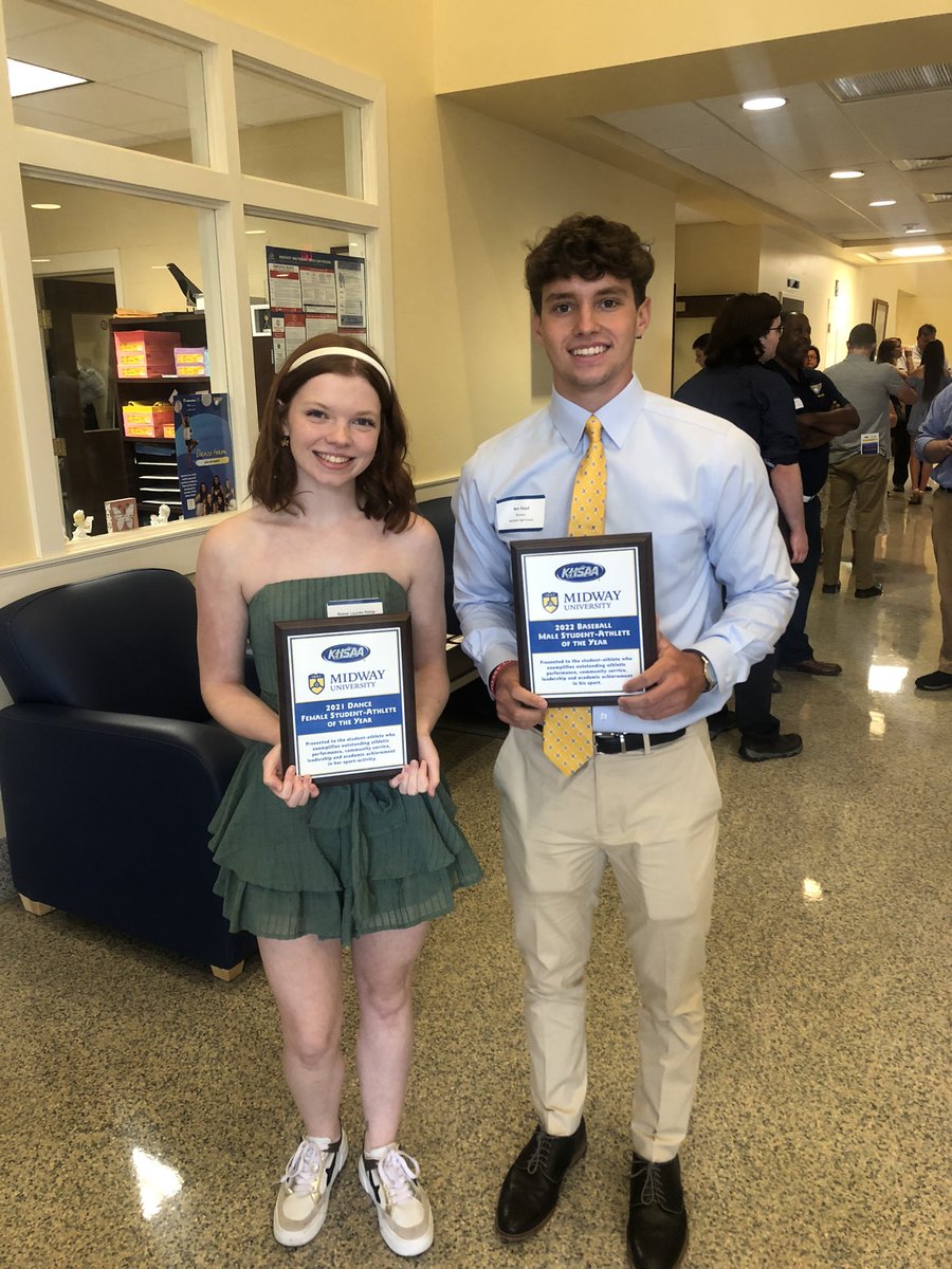 Great things happening in our community! Congratulations to Reese and Ben- KHSAA Students Athletes of the Year- Dance and Baseball.