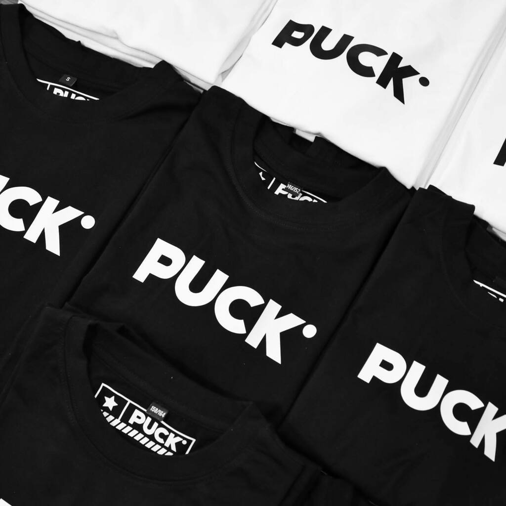 PuckWear's tweet photo. NEWS‼️How‘s ready for the new t-shirts❓Tomorrow on our onlineshop in ⚫️ and ⚪️ also available for kids 🥅 The new PUCK Logo T-Shirtfor the #pucksquad 🏒
.
.
#puckwear #hockey #icehockey #hockeyapparel #hockeytshirt #eishockey #hockeylifestyle #lifestyl… https://t.co/dhZFZNIiaN https://t.co/8xqIp032uz