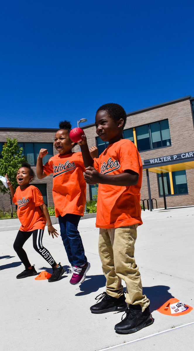More to come, but this picture sums up #playballday <a href="/WWPCEM/">Walter P. Carter Elementary/Middle School</a> shout out to the <a href="/Orioles/">Baltimore Orioles</a> and all the volunteers that made this incredible event possible <a href="/BaltCitySchools/">Baltimore City Public Schools</a>