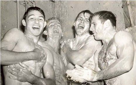 grumpygreygay's tweet photo. Clearing out photos on my phone and found these. #CommunalShowers need to be brought back. https://t.co/52Hw8AbQiE