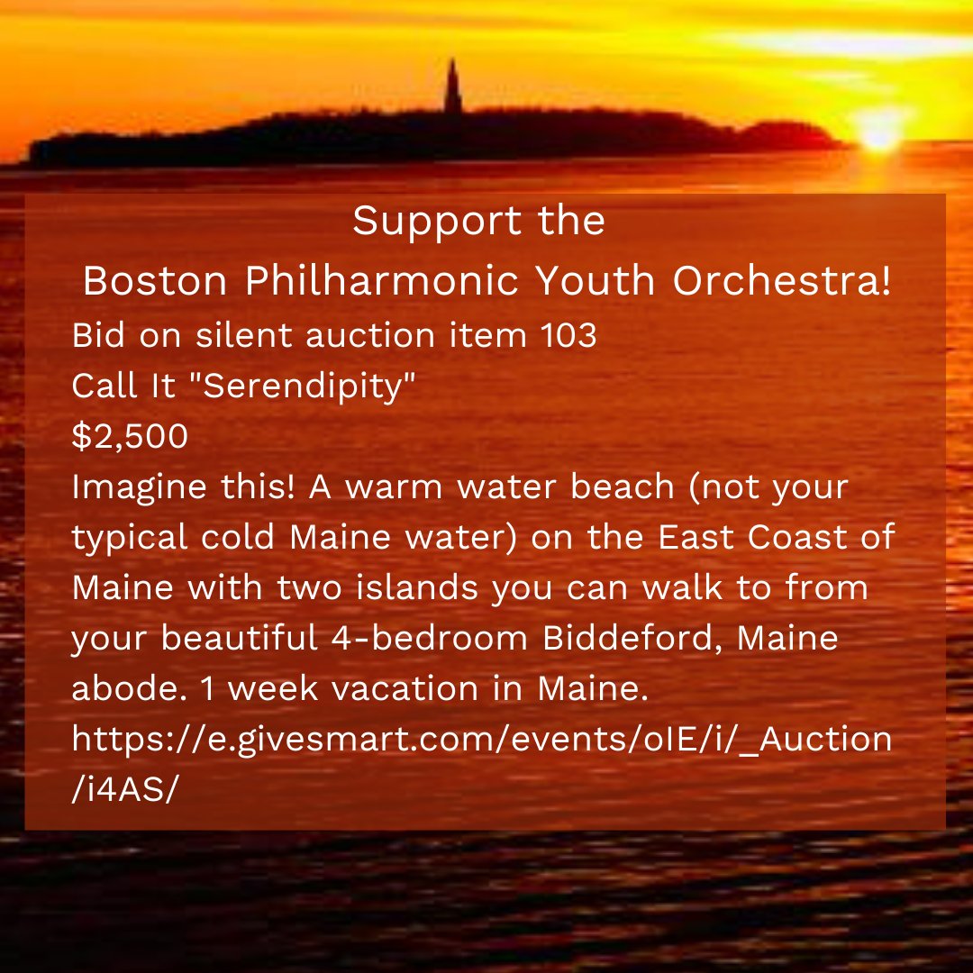 bosphil's tweet photo. We're holding a silent auction to support the @BosPhilYouth conducted by @BenjaminZander. See auction item 103 Call It "Serendipity" https://t.co/S3T6f59mtO Bid or donate:
https://t.co/qrPreDBxVX Auction ends 9 p.m. on Thursday, June 9th. #bpyo, #bostonphilharmonic, #bostonphil https://t.co/Nq2k6LuF6X
