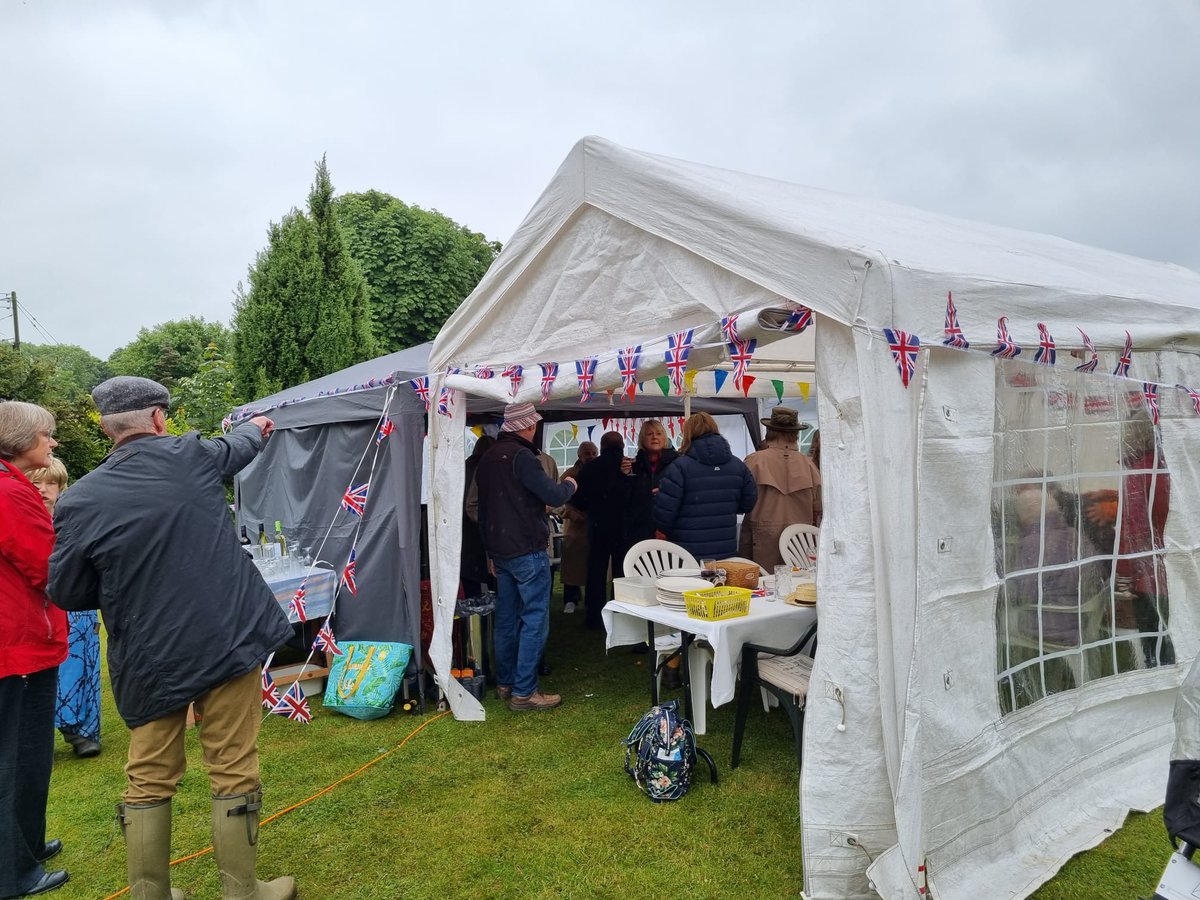 A fantastic Platinum Jubilee garden party held in the village this weekend - welcoming new faces and toasting Her Majesty's remarkable 70-year reign.

Huge thanks to everyone who turned out in the rain to play a part in the organising and catering.