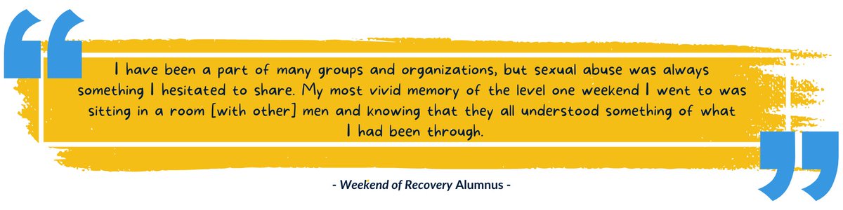 MenHealingOrg's tweet image. ATTN: #WeekendOfRecovery and #DayOfRecovery alumni, we are seeking Testimonials about your experience with our workshops. Your words might be just what other #MaleSurvivors need to hear! Share the love! You can be anonymous.

tinyurl.com/2e2d6bmy