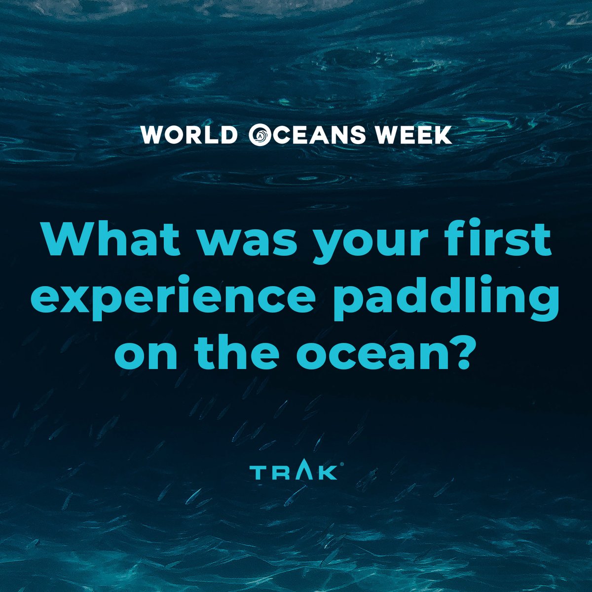 World Oceans Week - Day 6! 
Every day we ask a different question about our relationship to the oceans around us… today’s is: “What was your first experience paddling on the ocean?”
We would love to hear from you!  
Share and comment.
#TRAK #WorldOceansWeek #WorldOceansDay