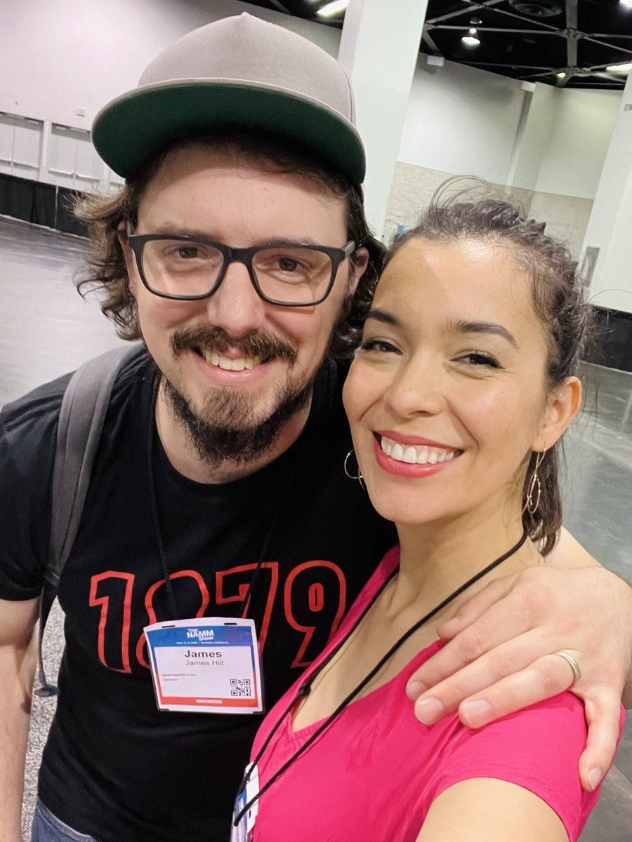 I fangirled omce at NAMM and that’s when I met this guy <a href="/jameshillmusiq/">James Hill</a>