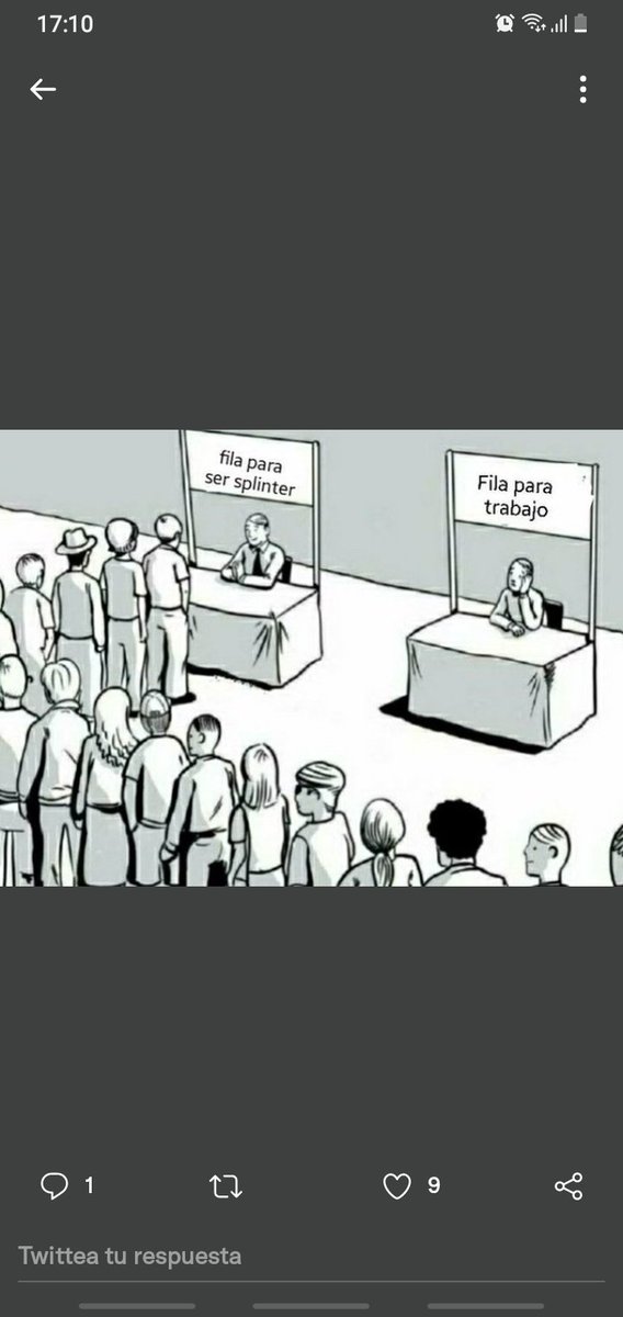 Tiran una pala y salimos corriendo