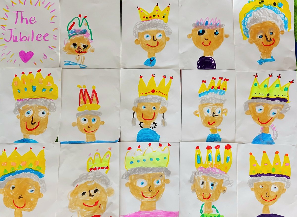 MrsPiperKPS's tweet photo. 💜👑 Imagine being #TheQueen for the day!👑💜 
Primary 1 would be able to paint your official portrait!🌟
@MissMuirKPS @KnightsridgePr1 #theplatinumjubilee https://t.co/nQT2l8qEEN