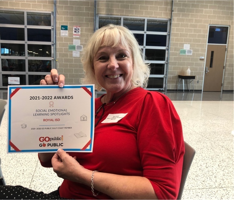 Congratulations to Falcon Diane Holub (Climate, Culture, and Well-being)! Diane was recognized for a recent spotlight on the district’s efforts to keep our students, happy, healthy and successful. Thank you, Diane! 