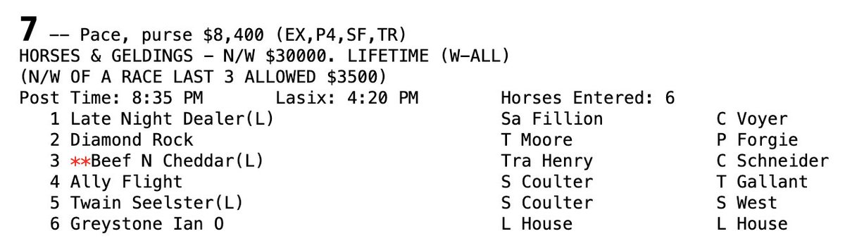 offandpacing_ry's tweet photo. #TopColt Greystone Ian O is back in action this Friday @GrandRR 😃! This stop on the #TopColtExpress is an overnight event, and he leaves from the outside post in a short field of 6. https://t.co/oD6b55ZklL
