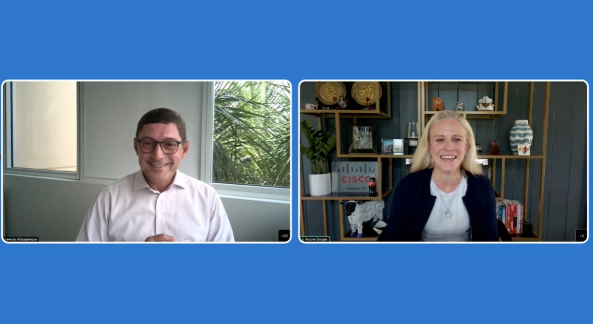 Laercioabq's tweet photo. I was very pleased for having @rachel_barger9 with us in our @CiscoLatam All Hands last week sharing her passion, thoughts, and expectations for Latin American business. Thank you for your partnership! #ProudToBeLATAM #WeAreCisco #OneAmericas https://t.co/5Khwle0IIM