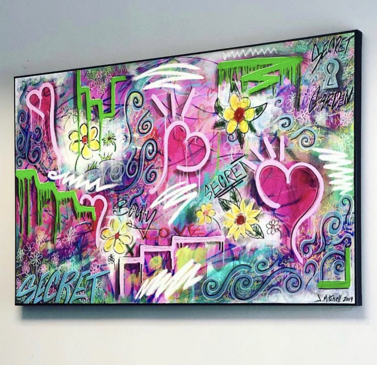 BeBeMitchNFT's tweet photo. Our 4ft painting raffle Giveaway will be held this Sunday (6/12) at 9pm! Goodluck to all holders! Here are the 4 paintings (Each 4ft x 3ft) that the winner will be choosing from: https://t.co/GnuWfJiSXl