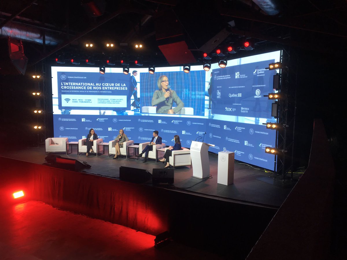 QuebecMX's tweet photo. Esta mañana nuestra delegada general @sallard1 participó en el #ForumINTL “Tirer parti des marchés à fort potentiel de l’Amérique du Nord-est et de l’Indo-Pacifique” organizado por @chambremontreal ⚜️🇲🇽 Merci pour l’invitation! 🙌🏻 @InvestQuebec @QuebecLA @QuebecSeoul @AnToussaint https://t.co/1VKsvABkFg