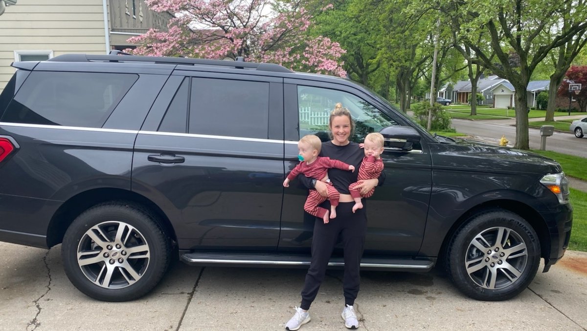 Brighton Ford Delivers ... to Grand Rapids! The Boyd family was a little busy with their beautiful twins and took advantage of our Express Delivery 😃 
Thank you so much for choosing Brighton Ford! We truly appreciate your business &amp; Brandy Webb was more than happy to help💙