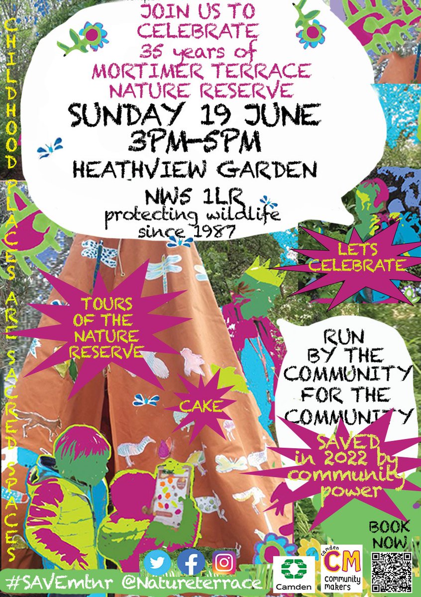 35 years of protecting wildlife in NW5. Guided tours on the half hour. Register here for your free ticket here: eventbrite.co.uk/e/mortimer-ter…