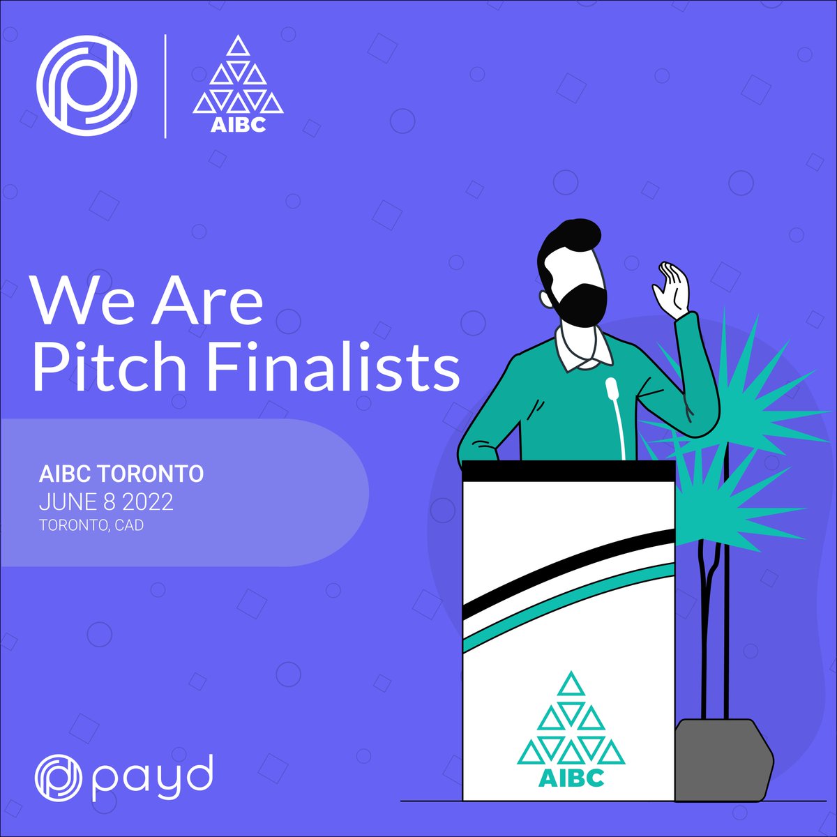 Catch us this Wednesday we will be competing in the AIBC Pitch. As one of the 10 finalists we will be pitching live on stage in front of a panel made up of a team of leading industry experts! 
#startup 
#Pitch