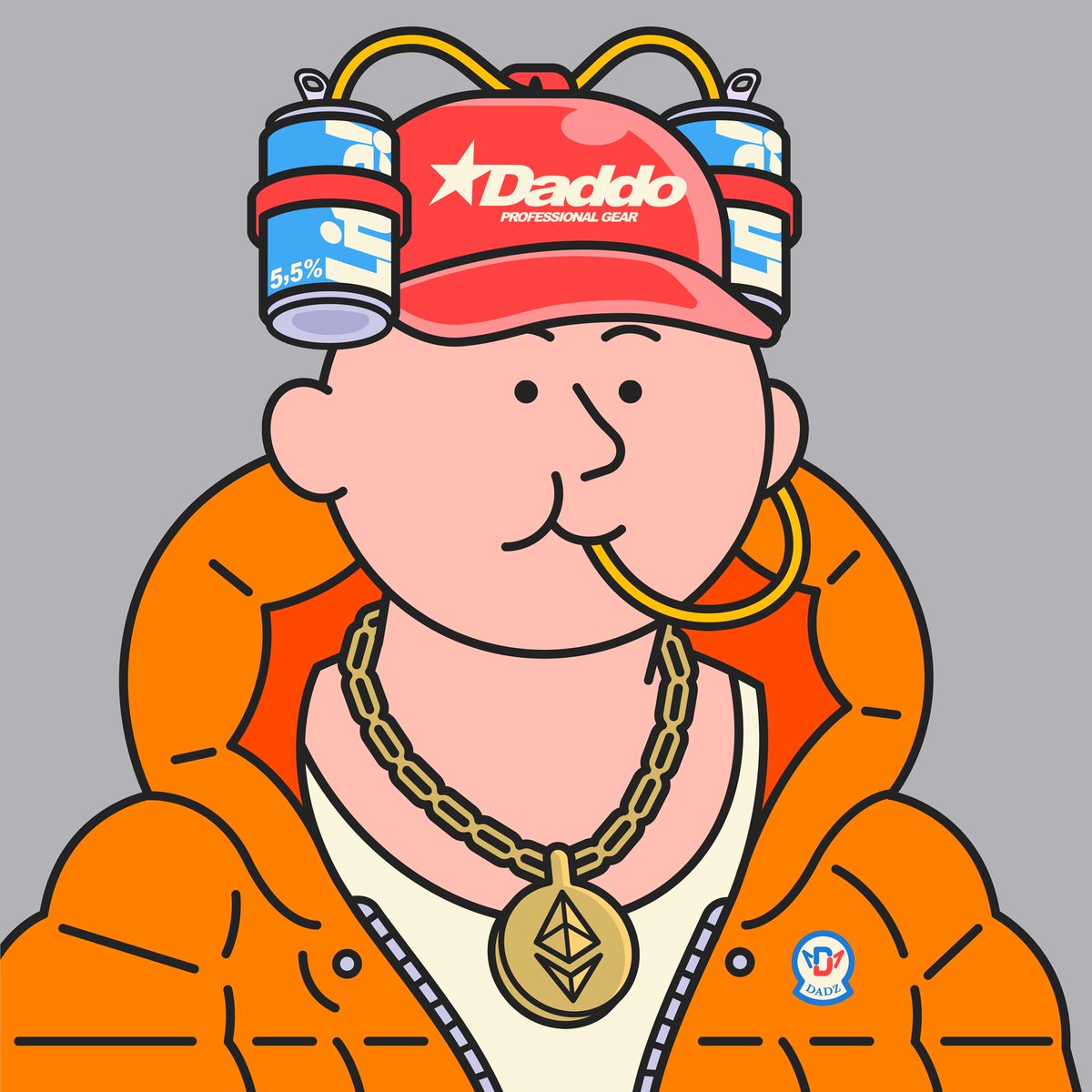 DadnessNFT's tweet image. The orange Moncler puffer in that classic Drake meme is awesome, and we think it looks pretty neat on this Dad. Congrats to @ThirrasgoNFT on winning today&apos;s challenge!

Day 5 Challenge — EYEWEAR!

Let&apos;s give this Dad glasses or shades… or something else?

⏳ 24 H