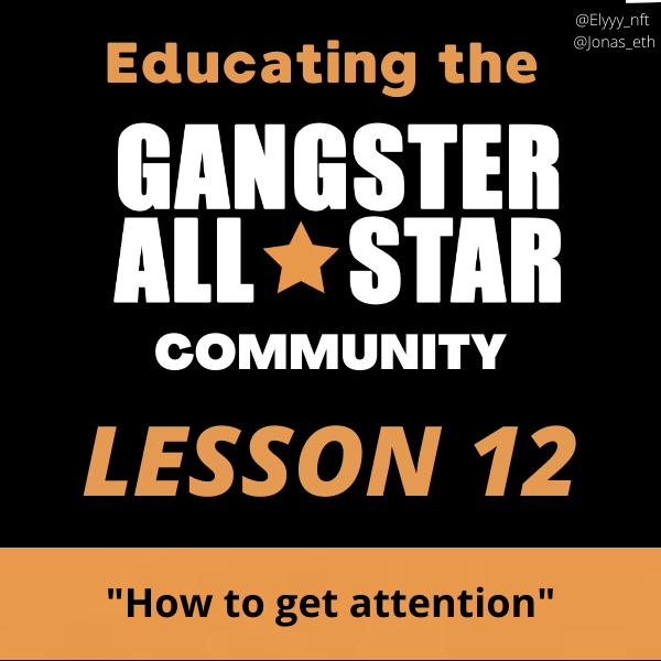 jonas_eth's tweet photo. Educating the GAS Community - Lesson 11:
How to get attention [a thread🧵] #GASisWATCHING #GASeducation 

@0xInuarashi @aroundtheduang @jokerspite @Skew_view @614NFT_ETH @Cryptovius1 @noahONFIRE @Monkey_Townft https://t.co/vuth30DYO7