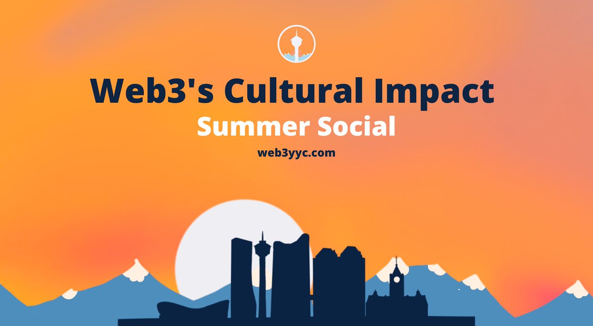 #Web3 has had two years to blossom, but what impact has it made on our culture? 

Come to <a href="/Web3YYC/">Web3 Calgary</a>'s summer social on Friday, June 10th to find out!  

Get your ticket today: eventbrite.ca/e/the-cultural…