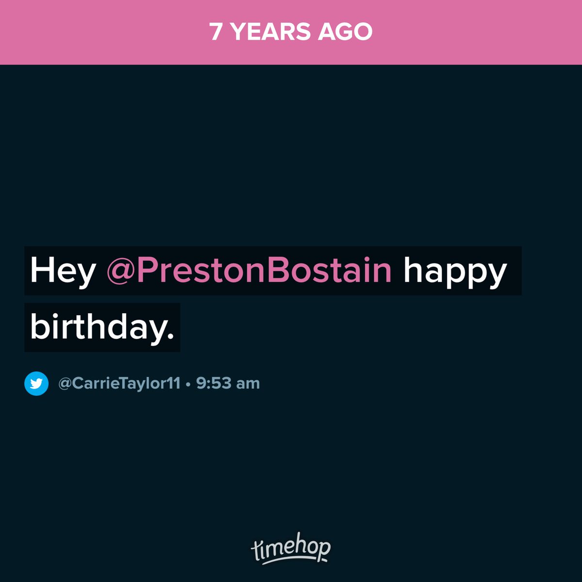 CarrieTaylor11's tweet photo. Oh ⁦@PrestonBostain⁩ I guess it’s still your birthday?? Hope you’ve had a great day! https://t.co/FTr4SlR5ap