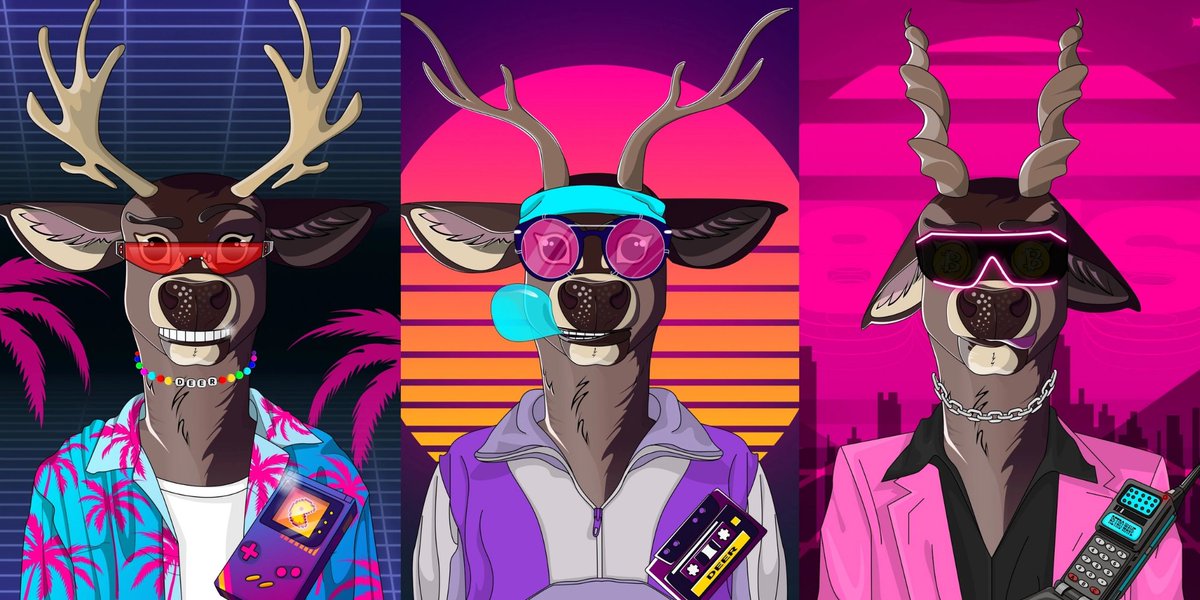 Retro Deer tweet media