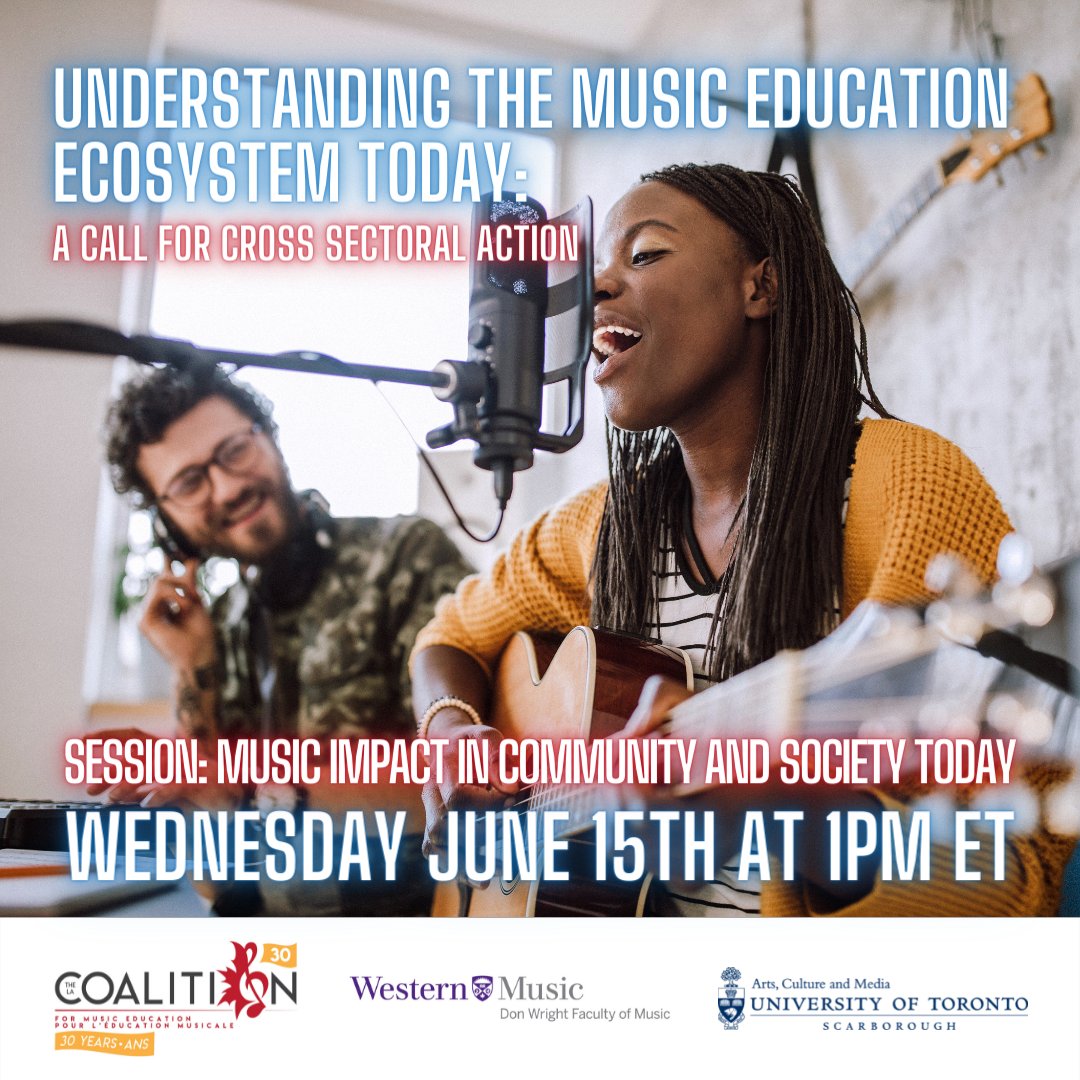 MusicEdCanada's tweet photo. You're invited to attend our upcoming Spring Symposium session, Music Impact in Community and Society today. 🗣️

Register today to reserve your spot for June 15th: https://t.co/8DhxuEkT3N

RT TO SPREAD THE WORD

#canadianmusicindustry #musicteacher #canadianrecordlabel https://t.co/9LFOj5T5fy