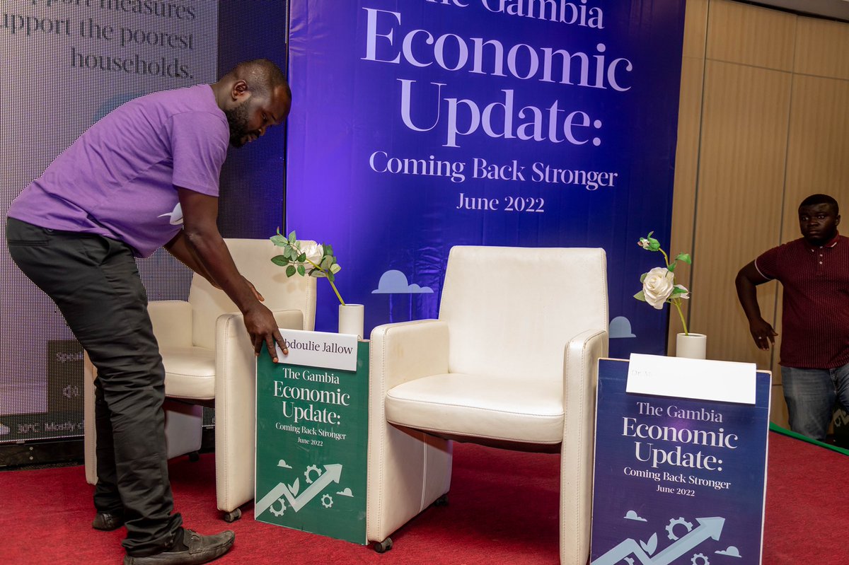 stateofmic's tweet photo. Customer satisfaction is our ultimate goal for event planning and management. We always strive to deliver the highest level of service. Hence, we are happy to have organised today's successful event on the Gambia's economic updates 2022 for the World Bank.
#stateofmic https://t.co/p28A8aPcsG