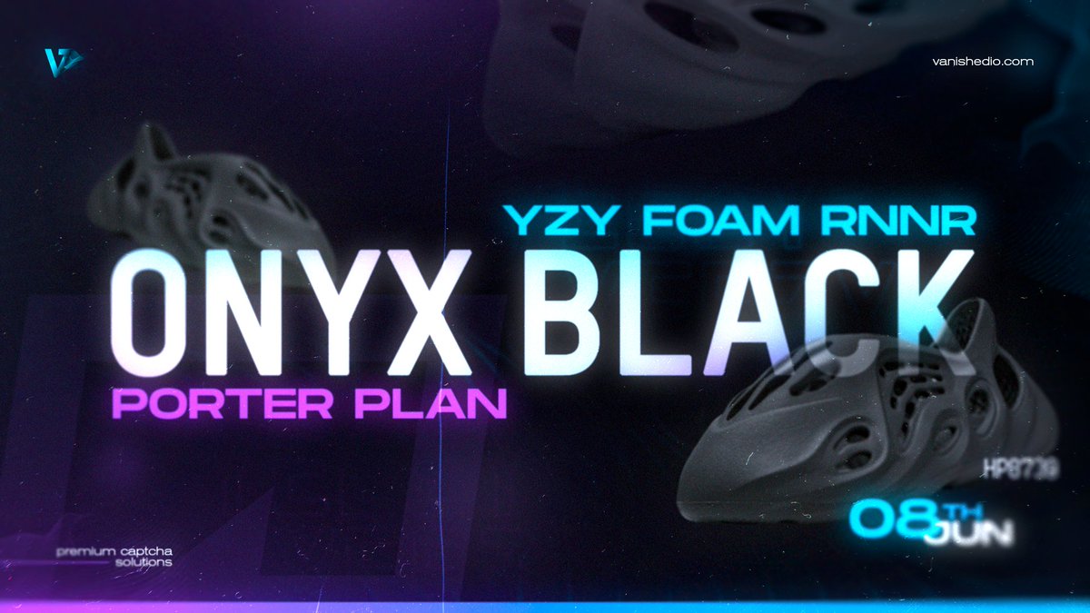 It's Restock Time⏰ With the new ONYX Foam Runners making their debut this week its only fair we restock our premium pre-farmed Gmails made in collaboration with @PorterProxies😈 Don't miss the drop at 6PM EST👇 discord.gg/28N8Y6knFV