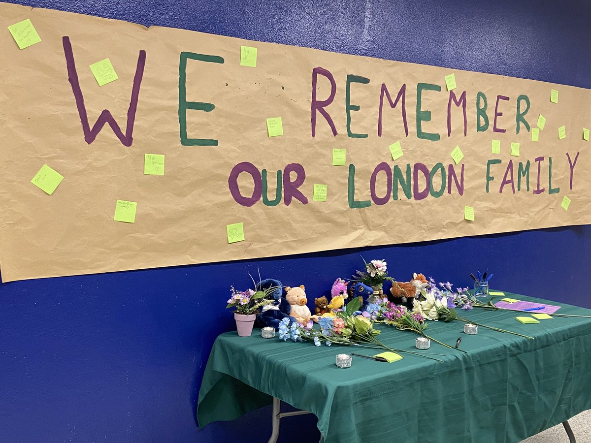 LaurierSS's tweet photo. Our London Family was remembered today by Laurier students and staff.  We are united against Islamophobia. https://t.co/PORYRBrDh4