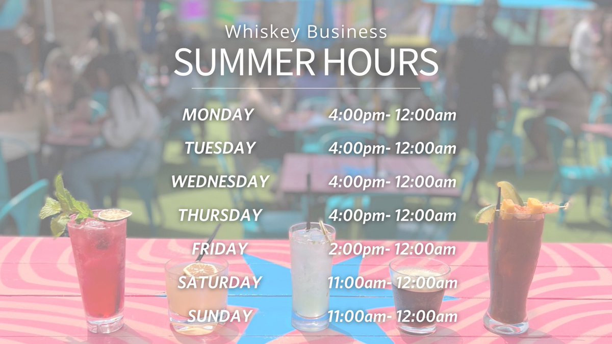 ☀️SUMMER HOURS ☀️