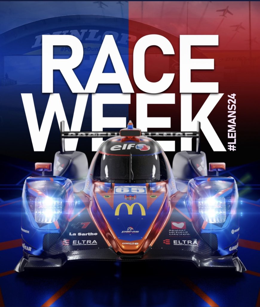 crm_racing's tweet photo. Les 24 h du Mans, c’est ce week-end !
Le 11 et 12 juin prochains. #LeMans24 #endurance https://t.co/6obGZezKfQ