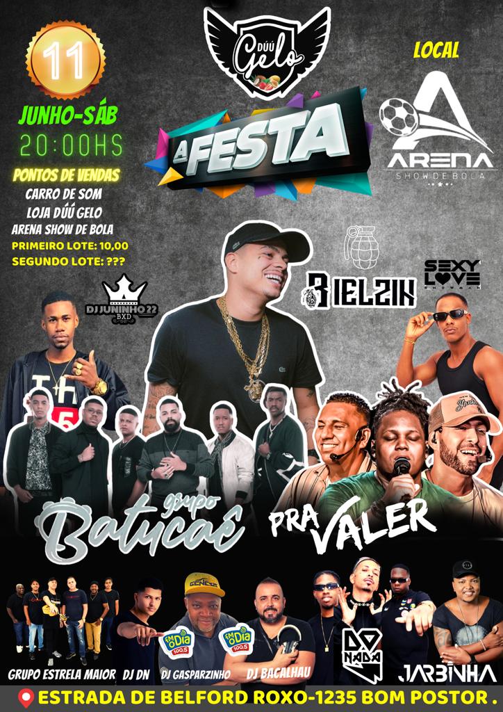 ArenaShowDeBol4's tweet photo. DUU GELO A FESTA 🥳🔥 

📆 11 Jun - Sab 

❗Primeiro lote 10$ unissex https://t.co/L9an3XinfZ