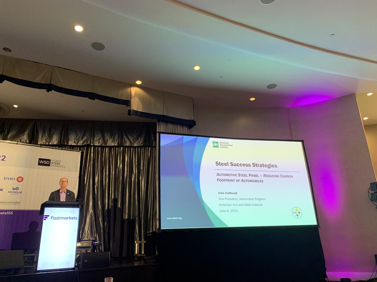aisisteel's tweet photo. .@DriveUsingSteel's John Catterall discussed how steel enables forward looking innovation during today's automotive panel at #FastmarketsSSS. https://t.co/6WvzQMh4D8