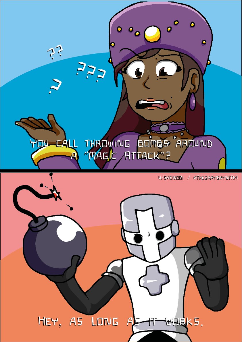 TheGrayGuyWith1's tweet photo. The Gray Knight In A Nutshell
#castlecrashers #newgrounds https://t.co/9C5Sv8UMnv