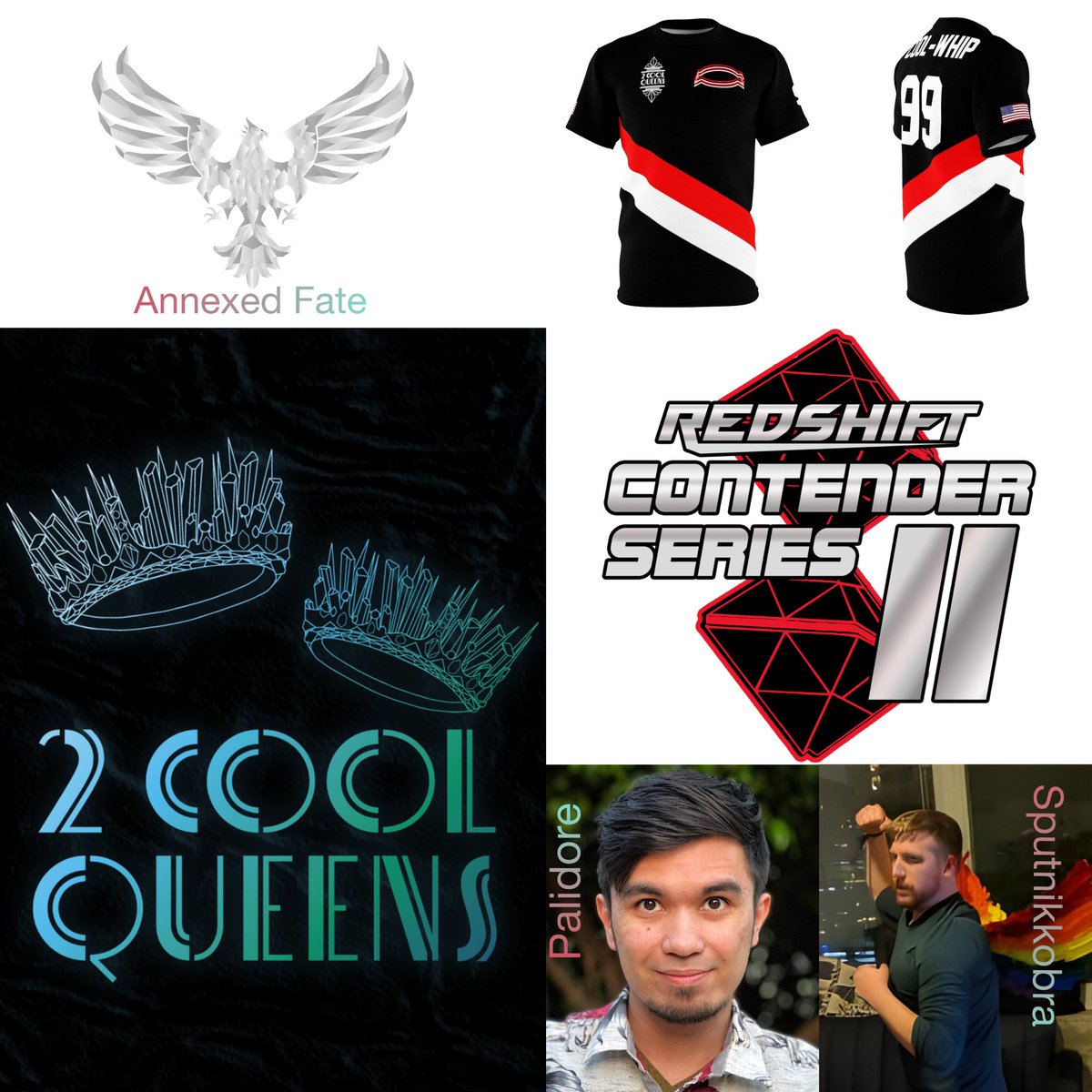 930pmEDT: From @annexedfate and @Redshift_VR the one and only <a href="/SputnikKobra/">Stephen Ibanez</a> and legendary world champion and <a href="/Denraptors/">Denver Raptors</a> player <a href="/Palidore_VR/">Palidore</a> ! Giveaway: **CUSTOM** 2CQ Edition Redshift Jersey! 

Contender Series II 
July 29-31

redshiftvr.online/contender-seri…

twitch.tv/viridis_media