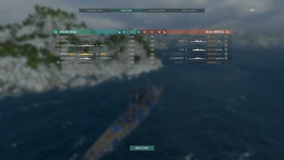EagleOneFly1's tweet photo. A clan battle victory an two kills in a Super Ship Conde on the NA server #PCGaming #WorldofWarships #rocin #rocinclan #clanbattles2022 https://t.co/gTQC20qhNk