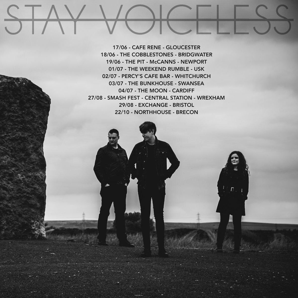 /// NEW SHOWS INCOMING ///
GLOUCESTER, BRIDGWATER, NEWPORT, USK, WHITCHURCH, SWANSEA, CARDIFF, WREXHAM, BRISTOL, BRECON, WE'RE COMING. SEE YOU THERE? X