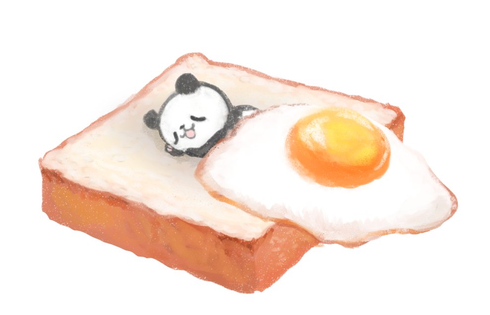 food fried egg toast no humans egg (food) white background simple background  illustration images